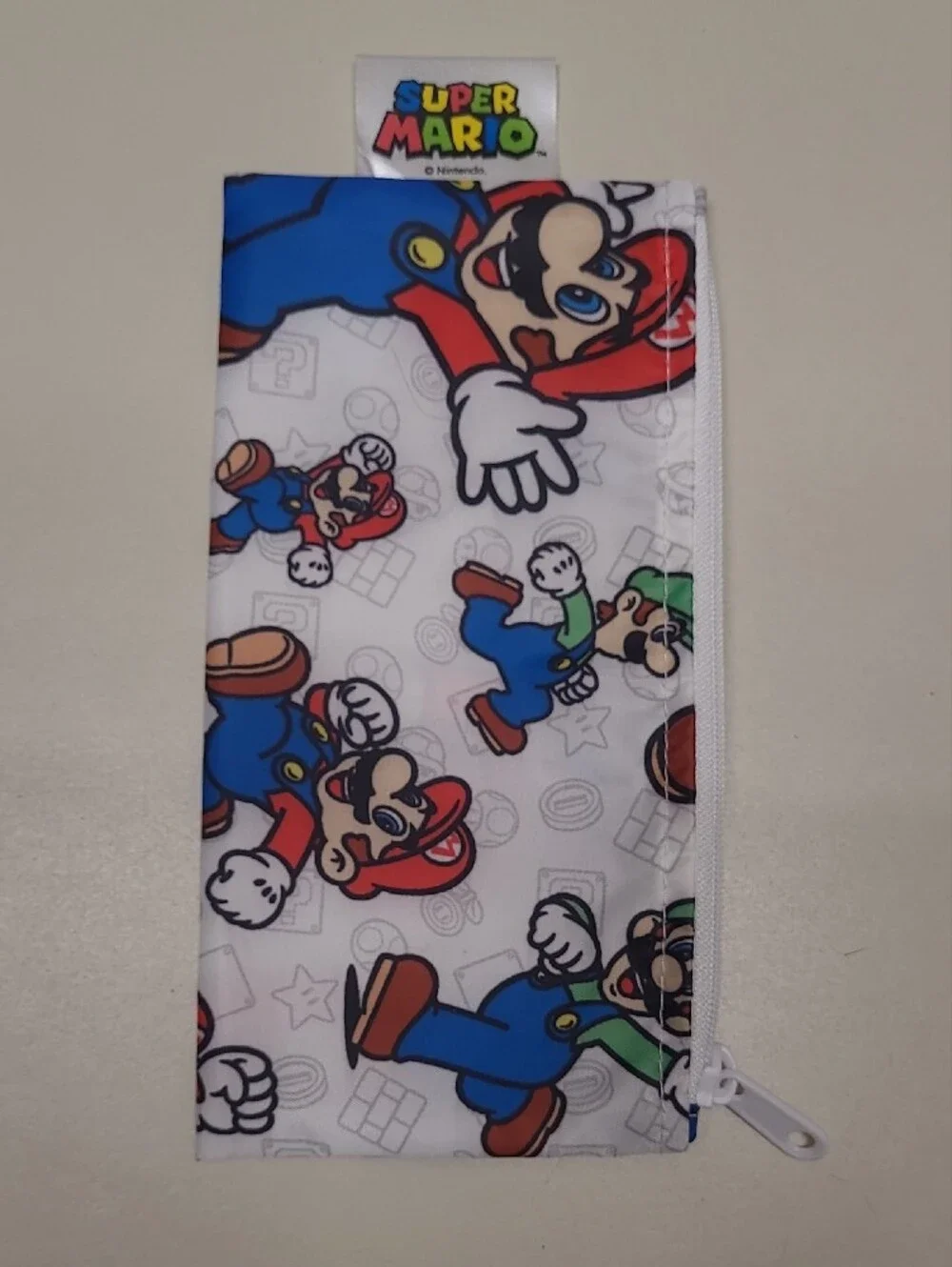 Super Mario White & Blue Character Pouch Set